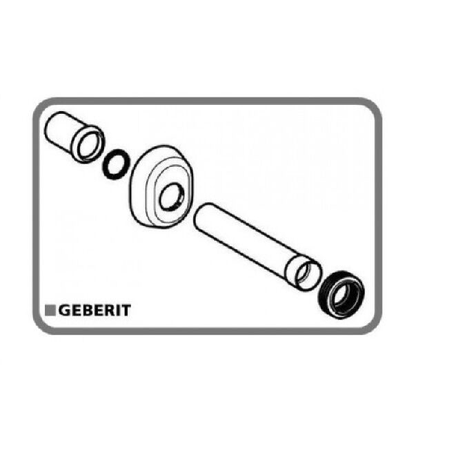 Geberit Canotto D'Allacciamento Per Cassetta Geberit 118.221.21.1 Cromo