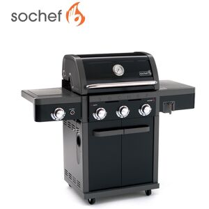 Barbecue A Gas Sochef Grangusto Cottura Australiano Cod. G53228 Con Tre Bruciatori