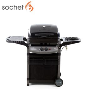 Barbecue A Gas Sochef Piu' Saporillo Australiano Con Cottura Australiana Cod. G20516 Con Due Bruciatori