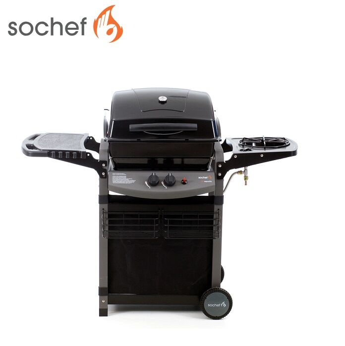 Barbecue A Gas Sochef Piu' Saporillo Australiano Con Cottura Australiana Cod. G20516 Con Due Bruciatori