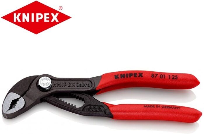 Knipex Cobra 125 Pinze Regolabili Per Tubi E Dadi Manici In Resina Codice 8701125