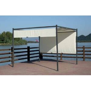 Pergola Itaca Con Telo Scorrevole 3x3 Metri Cod. Yf-3850p