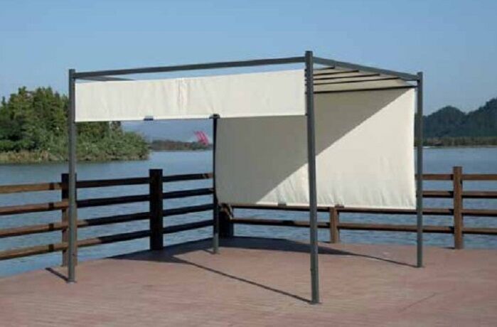 Pergola Itaca Con Telo Scorrevole 3x3 Metri Cod. Yf-3850p