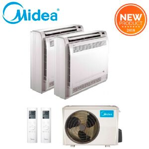 Climatizzatore Condizionatore Dual Console Midea R-32 12000+12000 Btu A++ 12+12 Con M2od-18hfn8-Q New