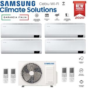 Climatizzatore Condizionatore Samsung Inverter Quadri Split Cebu Wi-Fi 7000+9000+9000+18000 Con Aj080txj R-32 Classe A++ Wifi - New 7+9+9+18