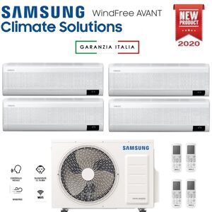 Climatizzatore Condizionatore Samsung Inverter Quadri Split Windfree Avant 7000+9000+9000+9000 Con Aj080txj R-32 Classe A++ Wifi - New 7+9+9+9