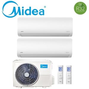 Climatizzatore Condizionatore Dual Split Inverter Midea Xtreme R-32 9000+12000 Btu 9+12 Con M2og-14hfn8-Q Wi-Fi Incluso New