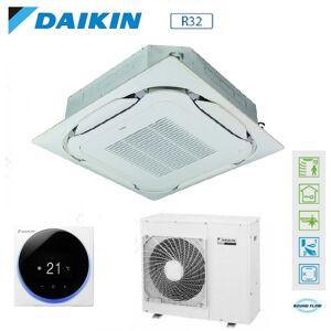 Condizionatore Climatizzatore Daikin Sky Air Advance R32 Cassetta Incasso Round Flow 42000 Btu Fcag125b Con Comando A Filo E Griglia Standard - Trifase