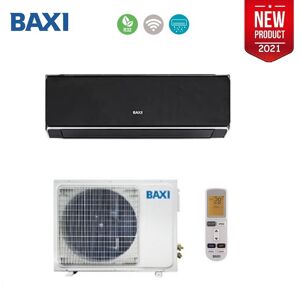 Climatizzatore Condizionatore Baxi Inverter Halo 9000 Btu R-32 Nero Specchiato - New