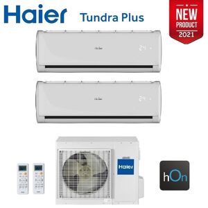 Climatizzatore Condizionatore Dual Split Inverter Haier Tundra Plus R-32 9000+12000 Con 2u50s2sm1fa Wi-Fi Integrato 9+12 - New