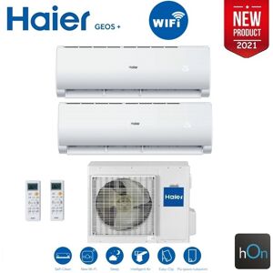 Climatizzatore Condizionatore Haier Dual Split Inverter Geos Plus R-32 9000+12000 Con 2u50meffra Wifi Integrato- New