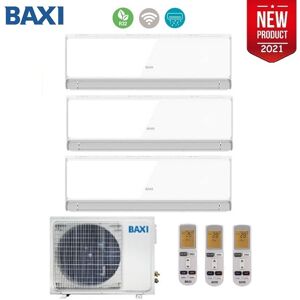 Climatizzatore Condizionatore Baxi Inverter Trial Split Halo Bianco 9000+12000+12000 Con Lsgt60-3m R-329+12+12 - New