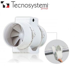 Tecnosystemi Aspiratore Ventilatore In Linea A Flusso Misto Diamtero 100 - 30360150