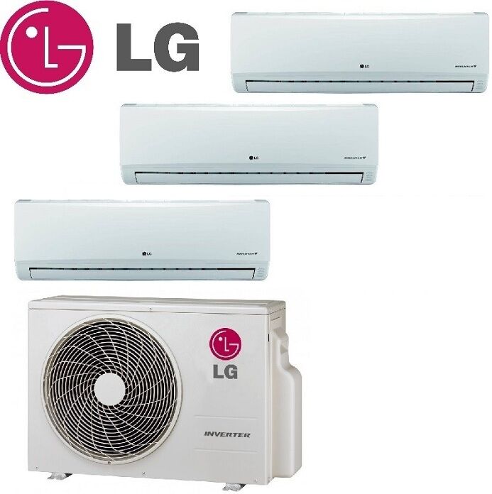 Climatizzatore Condizionatore Lg Trial Split Inverter Standard 9+12+12 Con Mu3m21