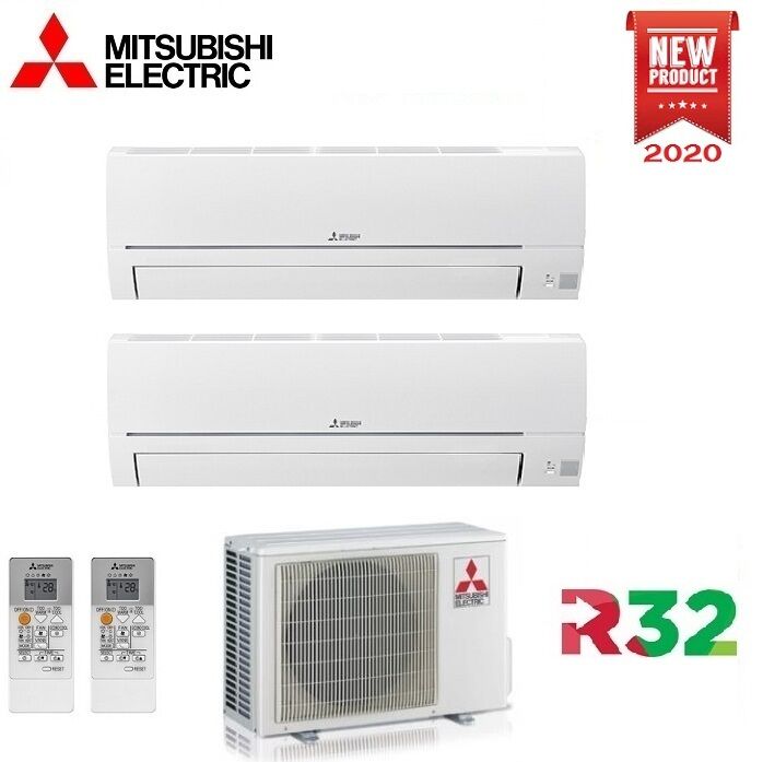 Climatizzatore Condizionatore Mitsubishi Electric Dual Split Inverter Msz-Hr R-32 9000+9000 Con Mxz-2ha40vf New 9+9
