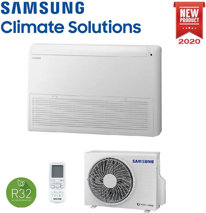 Climatizzatore Condizionatore Samsung Inverter Pavimento-Soffitto R-32 18000 Btu Ac052rncdkh A++-A Con Telecomando Wireless - New