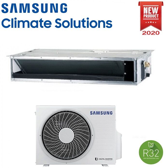 Climatizzatore Condizionatore Samsung Inverter Canalizzabile Media Prevalenza R-32 24000 Btu Ac071rnmdkg Monofase Classe A++-A+ Con Comando A Filo Incluso - New