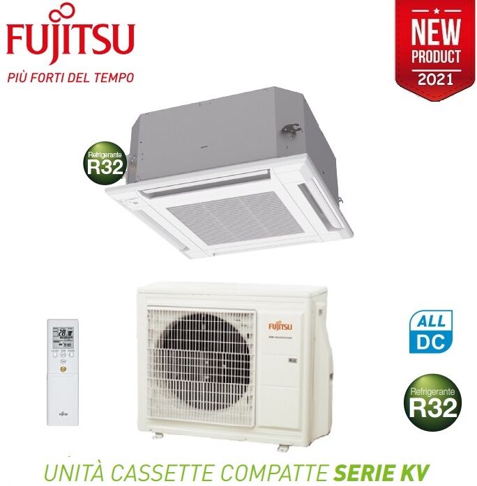 Climatizzatore Condizionatore Fujitsu Split Cassetta Kv Auxg18kvla 18000 Btu Monofase Con Telecomando E Griglia Inclusi - 3ngf88515