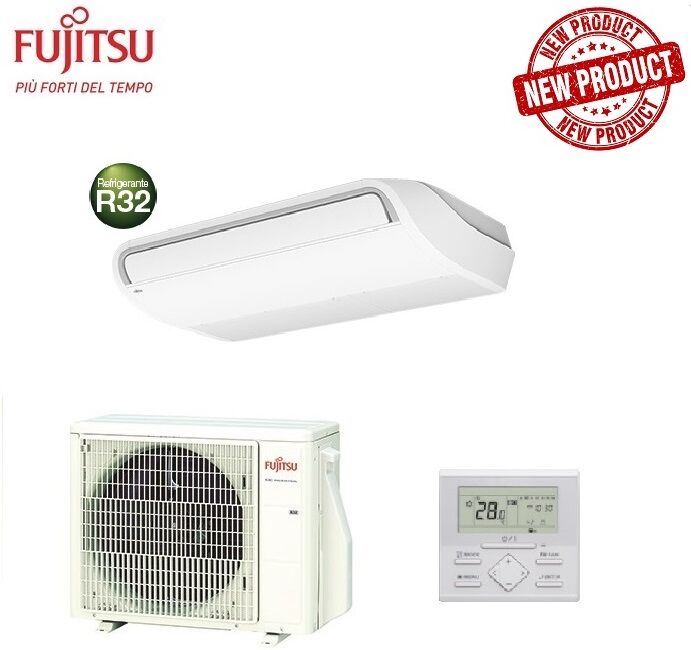 Climatizzatore Condizionatore Fujitsu Split Soffitto Inverter Kr Eco Abyg24krta 24000 Btu Monofase Con Filocomando Incluso - New