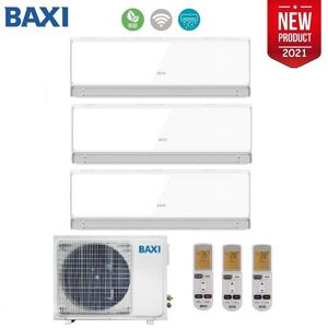 Baxi Climatizzatore Condizionatore Baxi Inverter Trial Split Halo Bianco 9000+9000+9000 Con Lsgt70-3m R-32 9+9+9 - New