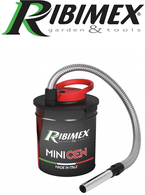 Ribimex Bidone Aspiracenere Aspirapolvere Ribimex Mod. Minicen 10 Lt - 800 W