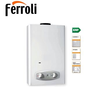 scaldabagno scaldacqua a gas ferroli zefiro eco 11 metano low nox da 11 litri - new