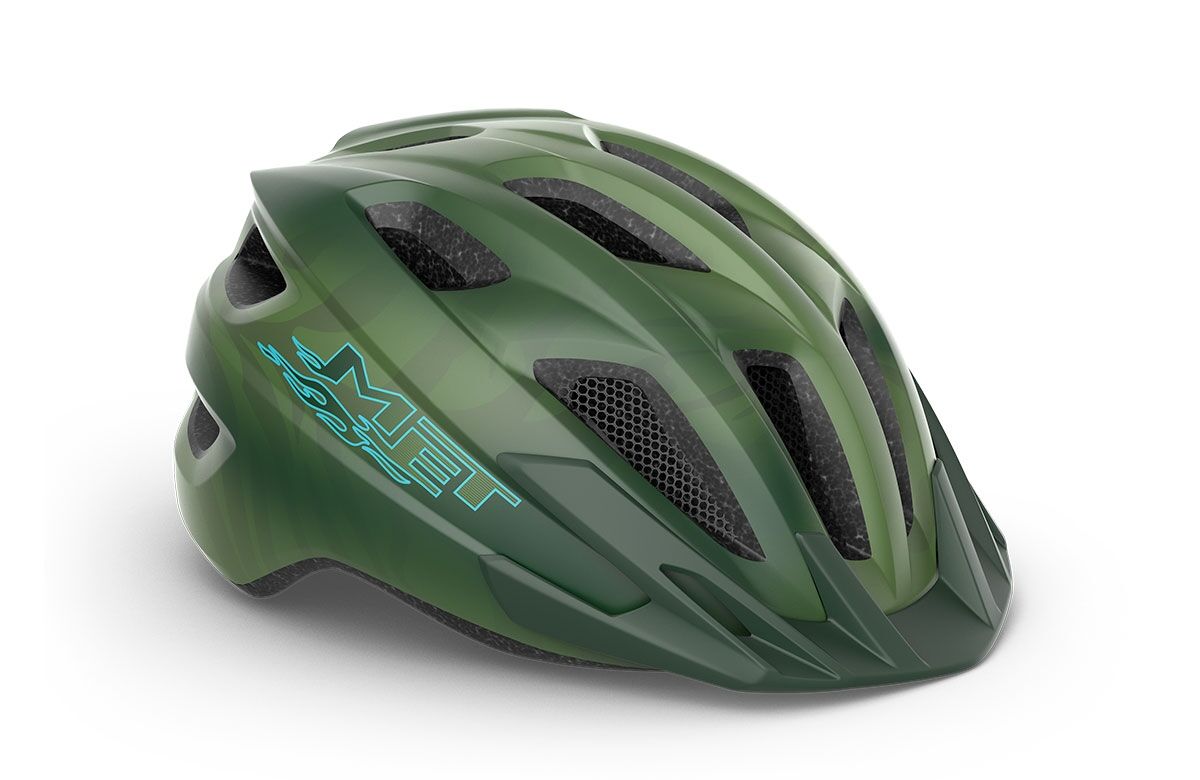 Casco MET Crackerjack verde opaco 3HM147 VE1