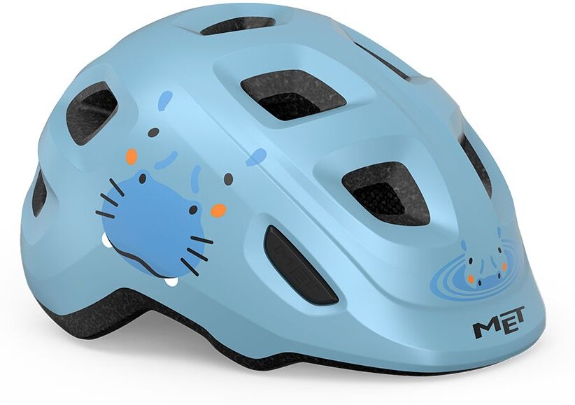 Casco MET Hooray azzurro ippopotamo lucido 3HM144 BH1