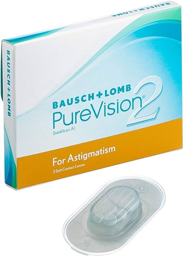 purevision 2 hd - lenti a contatto mensili per astigmatismo (3 lenti)