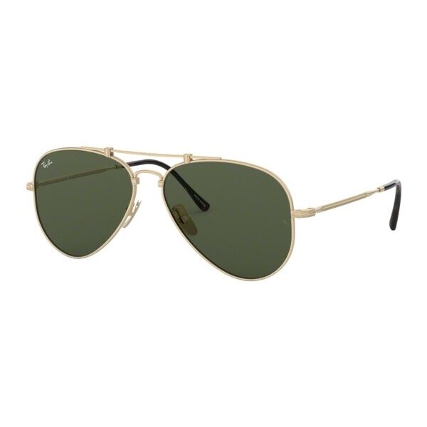 occhiali da sole ray-ban aviator titanium rb 8125 (913658)