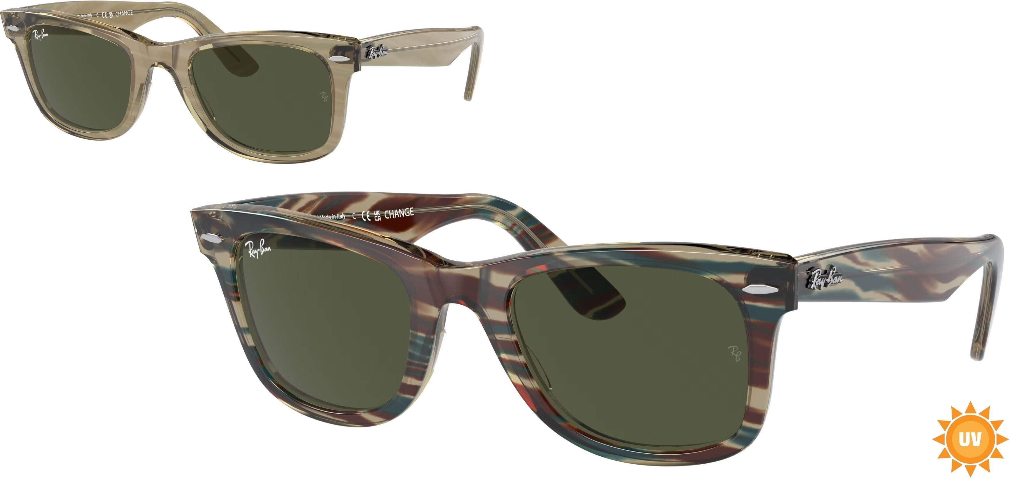 occhiali da sole ray-ban wayfarer change rb 2140 (138731)