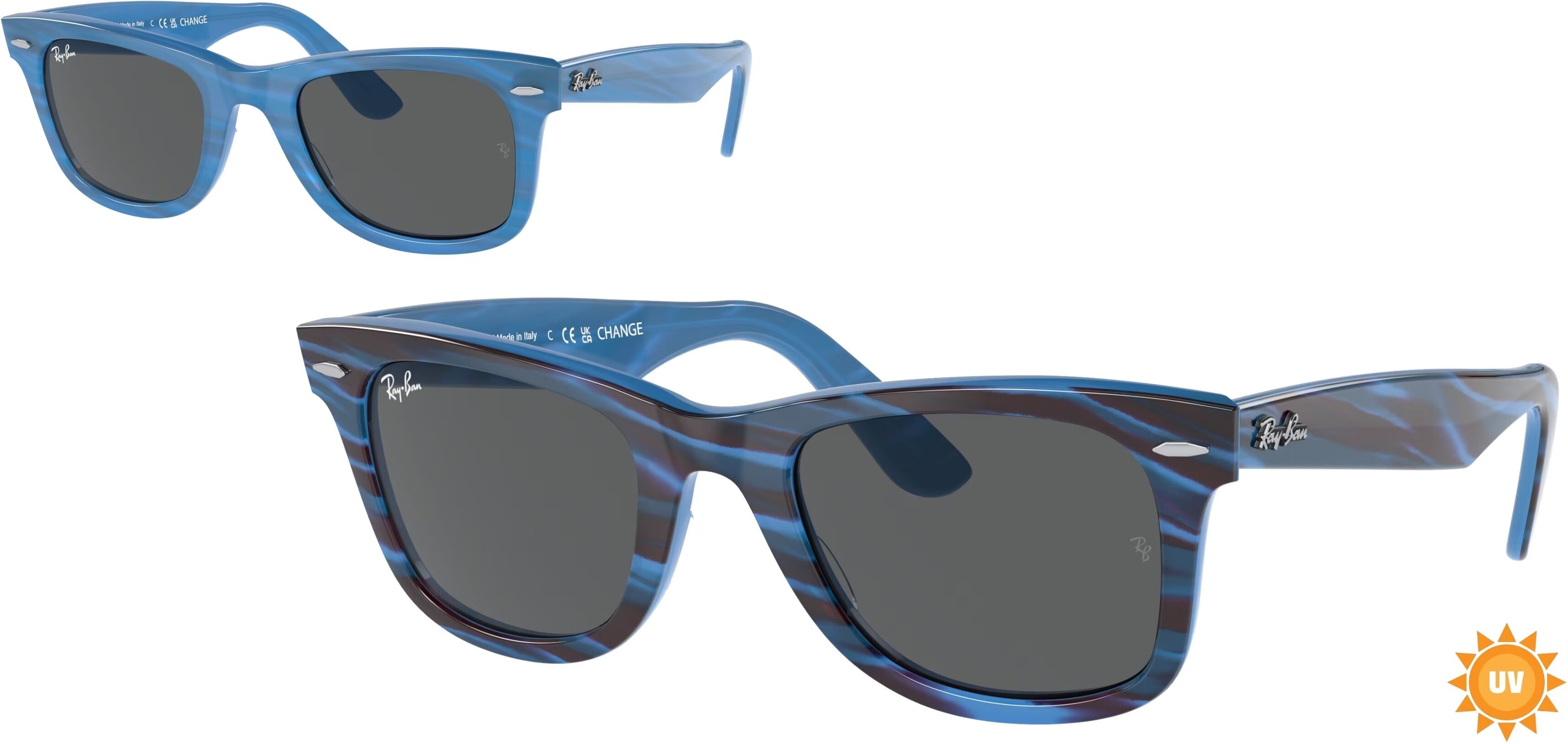 occhiali da sole ray-ban wayfarer change rb 2140 (1409b1)