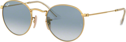 occhiali da sole ray-ban round metal flat lenses rb 3447n (001/3f)