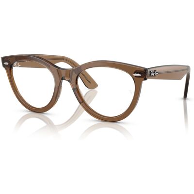 Occhiali Ray-Ban RX2241V Marrone Trasparente Rotondi Unisex - Occhiali Occhiali Ray-Ban RX2241V Marrone Trasparente Rotondi Unisex - Occhiali