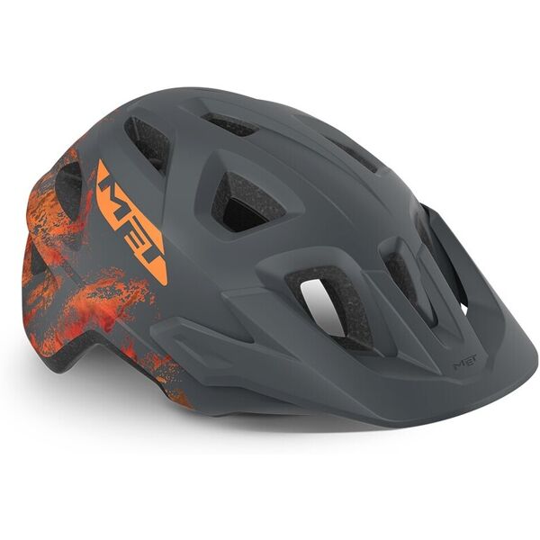 casco met eldar grigio arancione opaco 3hm117 gr2