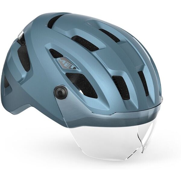 casco met intercity mips blu metallizzato opaco 3hm141 bl1