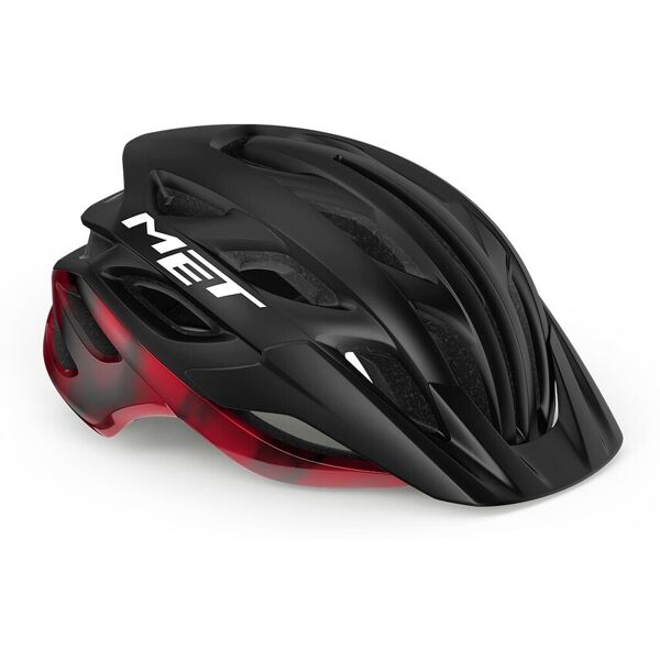 casco met veleno mips nero rosso opaco lucido 3hm142 nr1