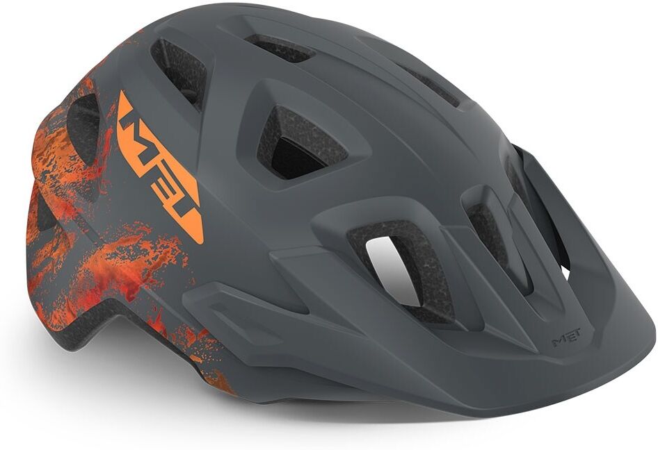 Casco MET Eldar grigio arancione opaco 3HM117 GR2