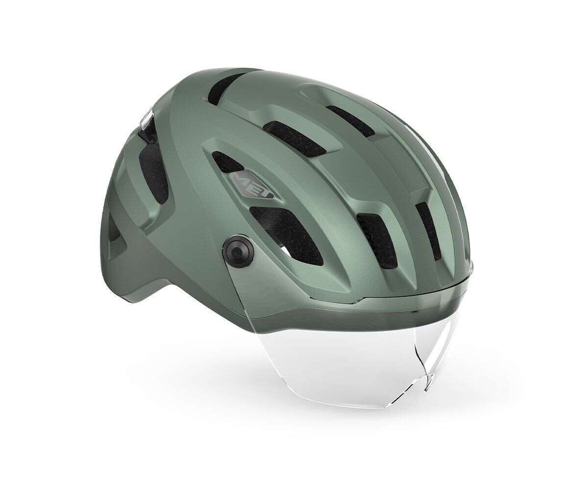 Casco MET Intercity mips salvia metallizzato opaco 3HM141 VE1