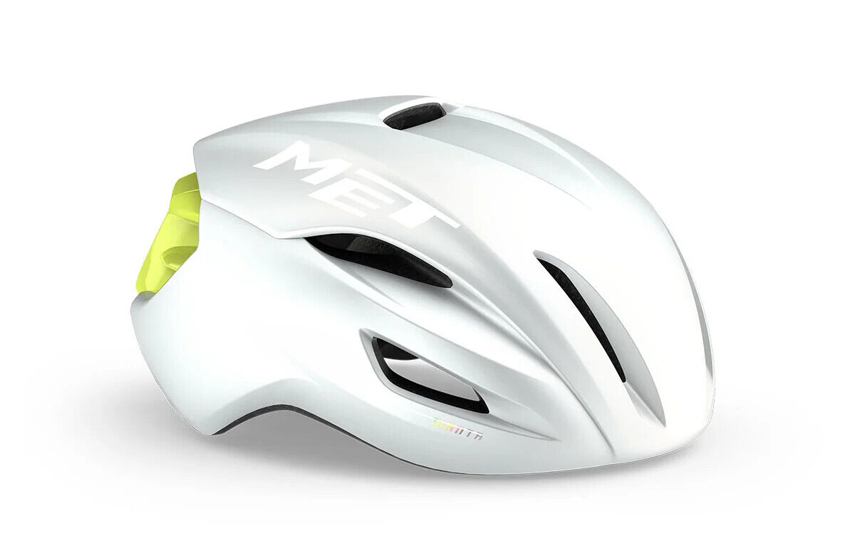 Casco bici MET Manta mips undyed bianco lime opaco 3HM133 WH1