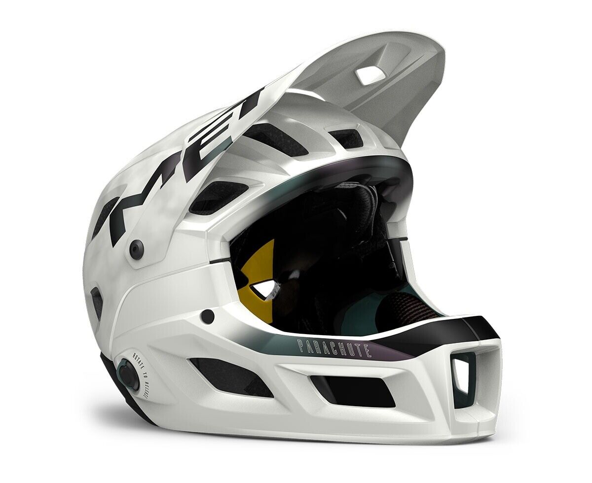 Casco MET Parachute mcr mips bianco iridescente opaco 3HM120 BI1