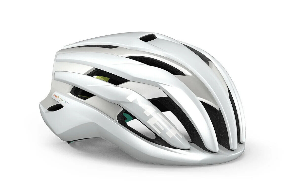 Casco bici MET Trenta mips undyed bianco lime opaco 3HM126 WH1