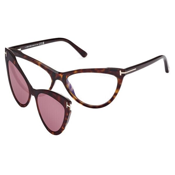 occhiali da vista tom ford ft5896-b (052) + clip-on