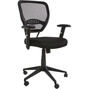 Sediadaufficio Sedia XXL per ufficio modello TENOYA, con sedile ergonomico e base resistente, in rete color nero