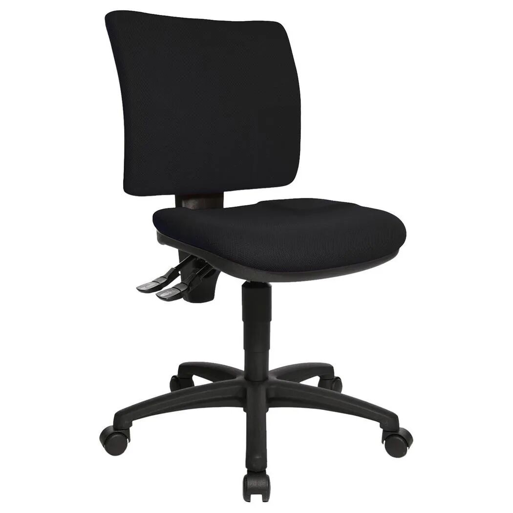 Hjh Sedia ergonomica SALMA 10, schienale regolabile, 8 ore uso, in tessuto nero