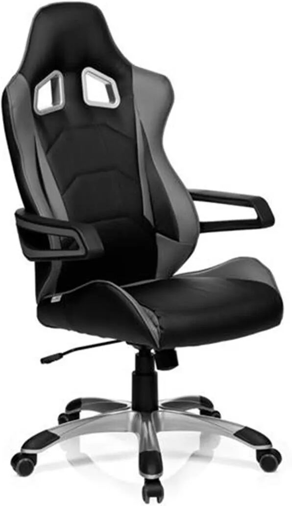 Hjh Poltrona Gaming RACER PRO I, spettacolare design sportivo, omologata per 8h giornaliere, in grigio e nero Hjh Poltrona Gaming RACER PRO I, spettacolare design sportivo, omologata per 8h giornaliere, in grigio e nero