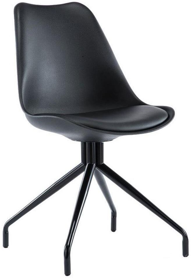 Sediadaufficio Sedia di Design per Ospiti RECULA, stile originale con base in metallo e seduta in pelle nera Sediadaufficio Sedia di Design per Ospiti RECULA, stile originale con base in metallo e seduta in pelle nera