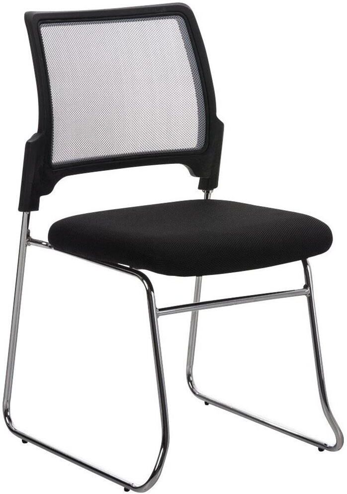 Sediadaufficio Sedia per conferenze e riunioni CRANTON, sedile imbottito e schienale in rete, struttura in metallo, colore grigio/nero Sediadaufficio Sedia per conferenze e riunioni CRANTON, sedile imbottito e schienale in rete, struttura in metallo, colore grigio/nero