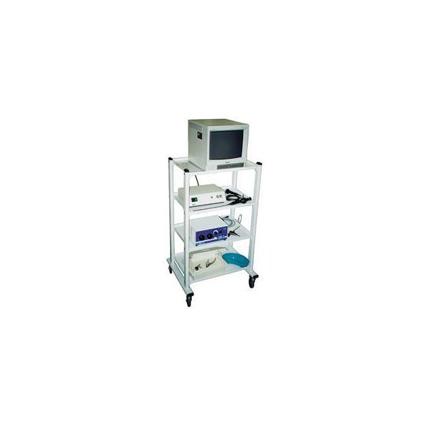 Gima Carrello Excel a tre ripiani senza bordi laterali 60x45x60 cm portata 80 kg ruote 100 mm