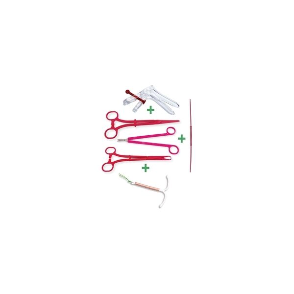 Gima Kit completo monouso per dispositivo intrauterino con speculum e strumenti sterili